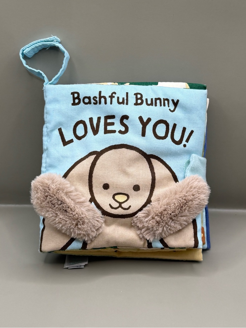 Jellycat Bashful Bunny Loves You Baby Sensory Soft Learning Book